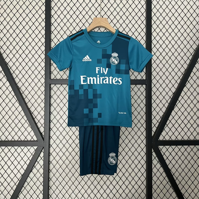 Retro Kids Real Madrid 17/18 Third Jersey Football Kit