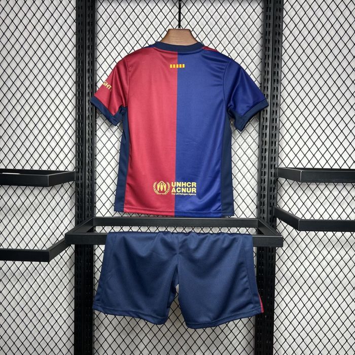Kids Kit 24/25 Barcelona Home Jersey（New Sponsor）