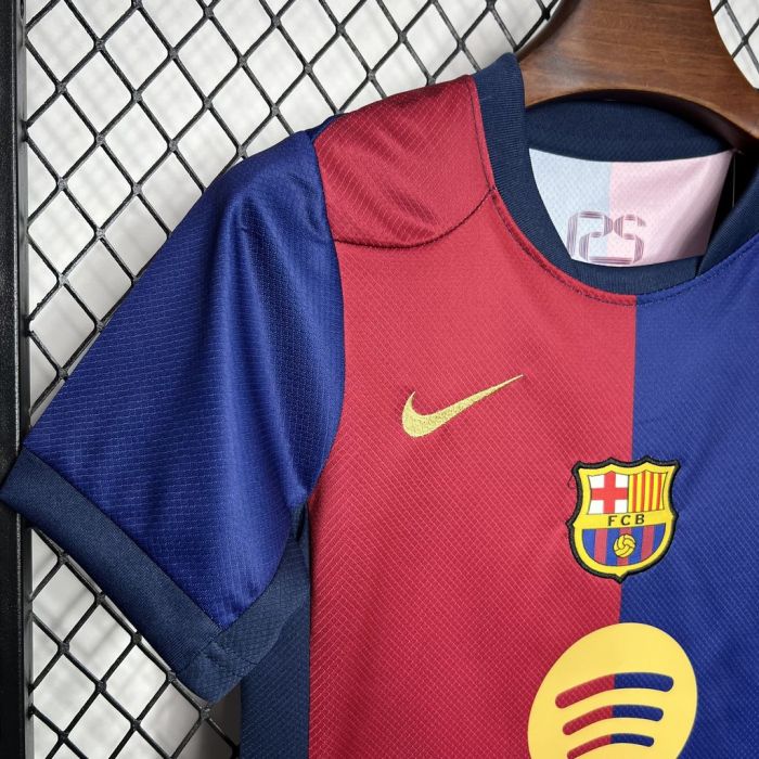 Kids Kit 24/25 Barcelona Home Jersey（New Sponsor）