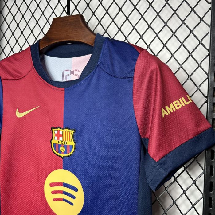 Kids Kit 24/25 Barcelona Home Jersey（New Sponsor）
