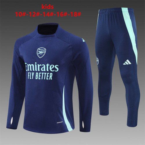 Player version Kids Kit 24/25 Arsenal Royal Blue Training set Football Kit Soccer Kit
