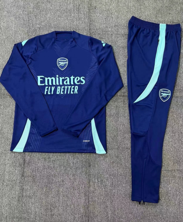 Player version Kids Kit 24/25 Arsenal Royal Blue Training set Football Kit Soccer Kit