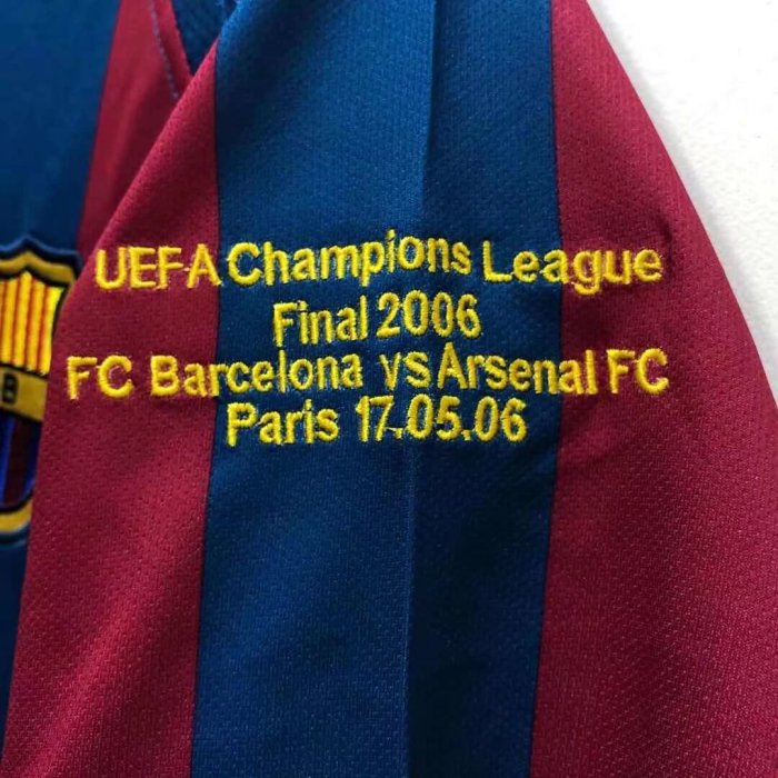 05/06 Barcelona Home Retro Jersey（ Champions League version）