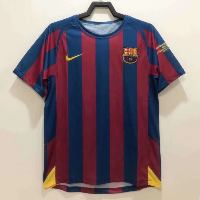 05/06 Barcelona Home Retro Jersey（ Champions League version）