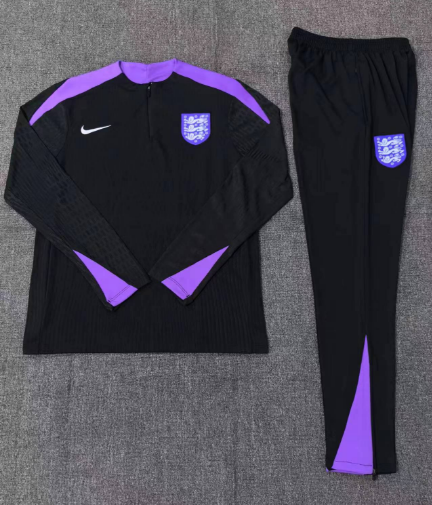Kids Kit  24/25 England BlackTraining set Football Kit Soccer Kit