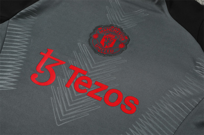 Player version Adult Kit 24/25 Manchester United Grey Training set Football Kit Soccer Kit