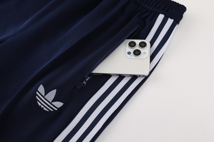 2024 AD Royal Blue Full Zipper Jacket +Pants