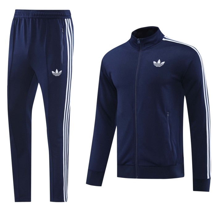 2024 AD Royal Blue Full Zipper Jacket +Pants