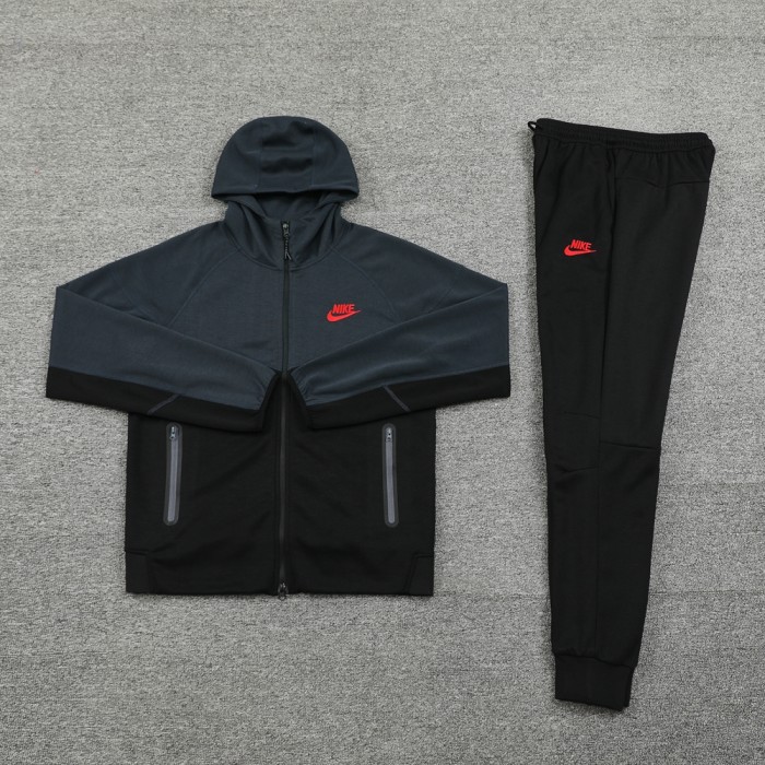 2024 NK black Hoodie Full Zipper Jacket +Pants