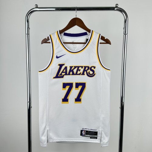 Heat Transfer NBA Los Angeles Lakers  Luka Dončić  White Jersey