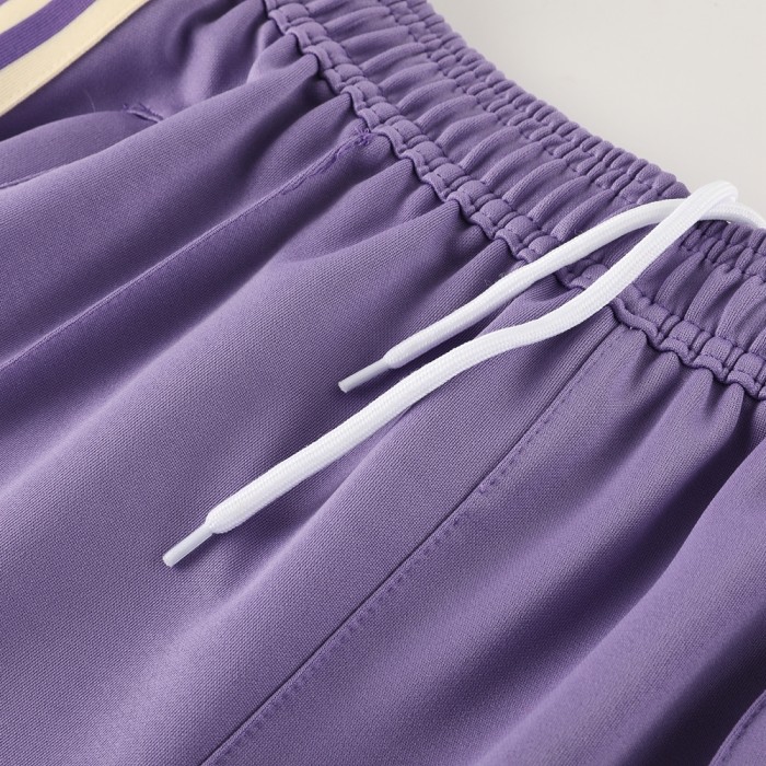 24/25 Real Madrid Light White/Purple Full Zipper Jacket +Long Pants