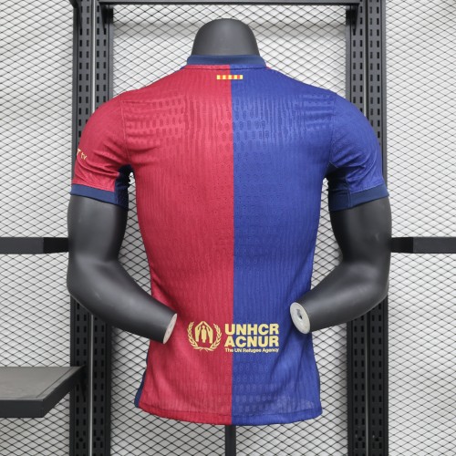 Player Version 24/25 Barcelona Home Jersey（Coldplay）