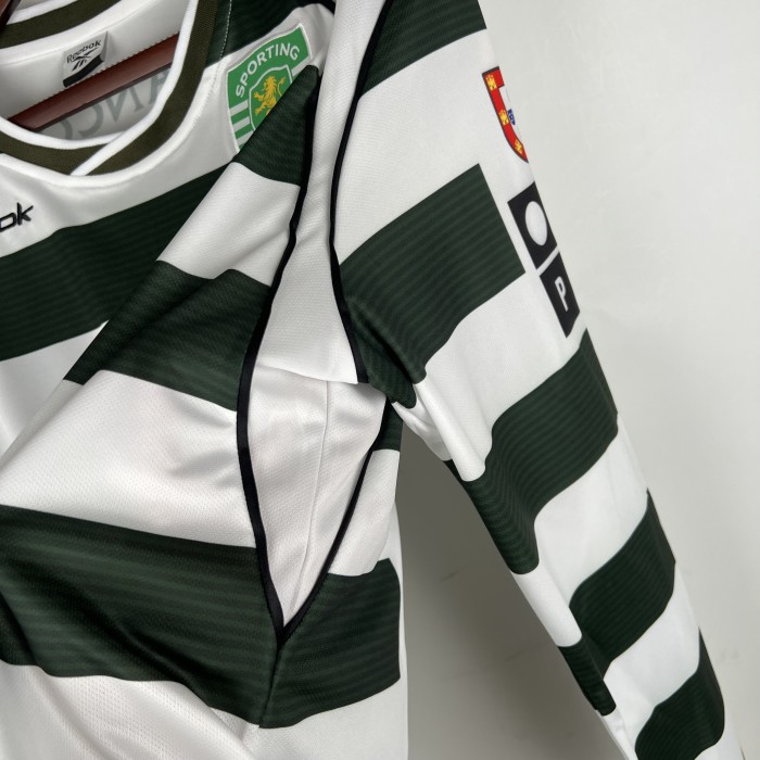 Retro Long Sleeve 01/03 Sporting Lisbon Home Jersey