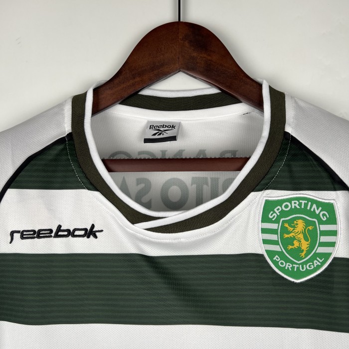 Retro Long Sleeve 01/03 Sporting Lisbon Home Jersey