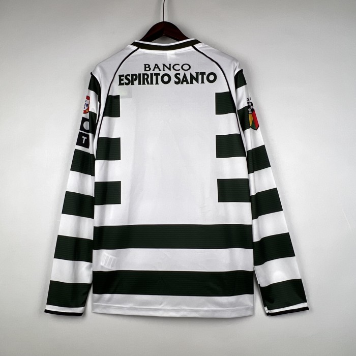 Retro Long Sleeve 01/03 Sporting Lisbon Home Jersey