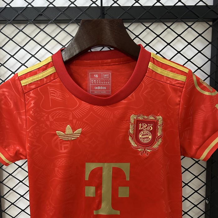 25/26 kids Bayern Munich 125 Anniversary Jersey