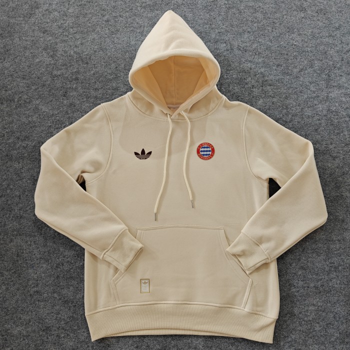 24/25 Bayern Munich Navy/Red/Black/Beige/Grey Hoodie WIth Black Badge