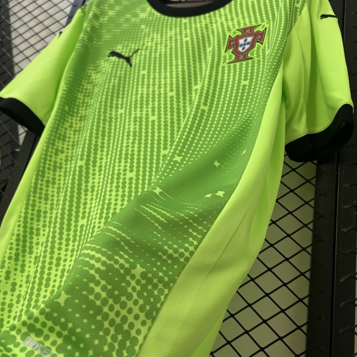 2024 Portugal Green Goalkeeper Jersey