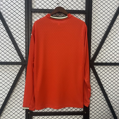 Long Sleeve 2025 Portugal Home Jersey