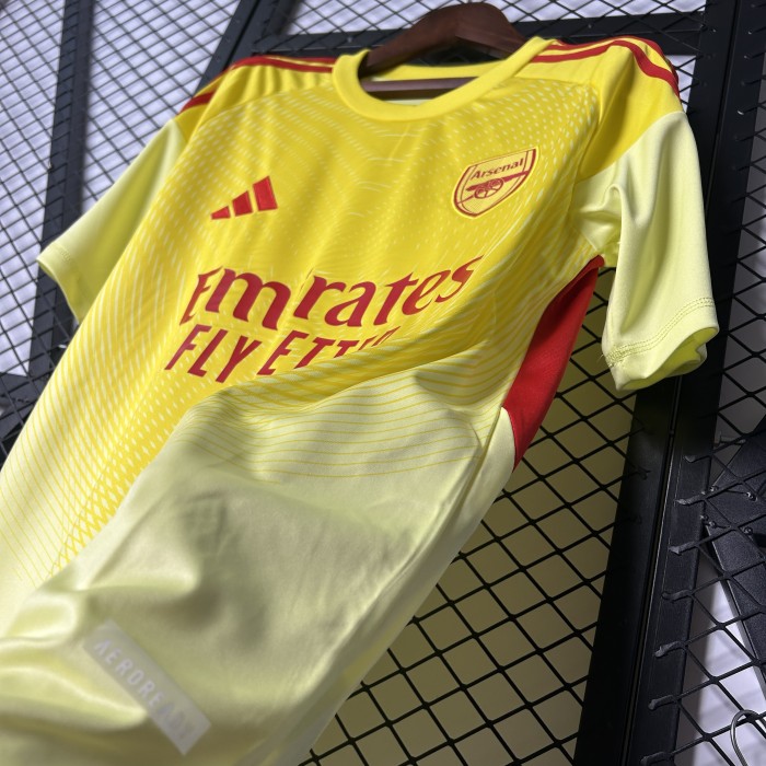25/26 Arsenal Yellow Goalkeeper jersey