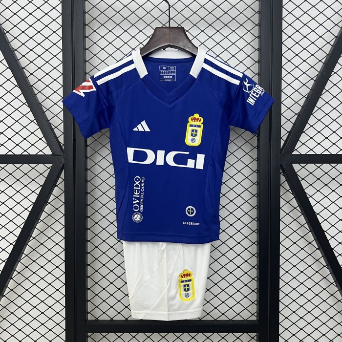 Kids 24/25 Real Oviedo Home Jersey