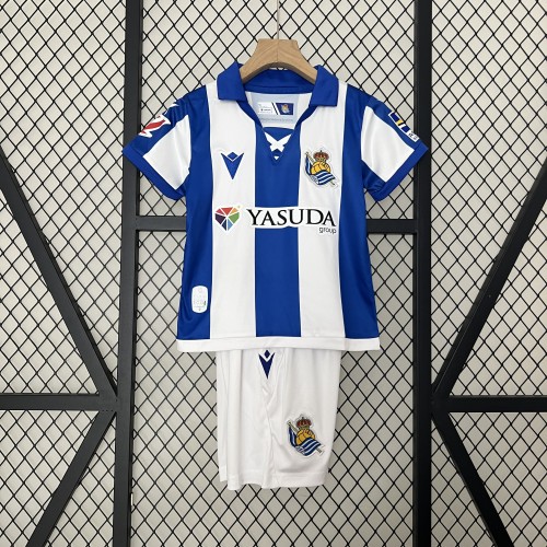 Kids 24/25 Real Sociedad Home Jersey