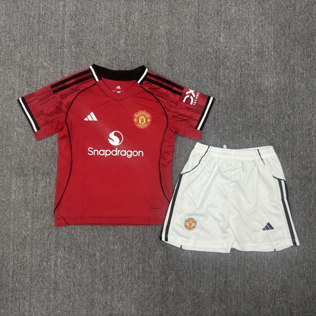 Kids 25/26 Manchester United Home Jersey