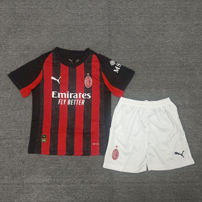 Kids 25/26 AC Milan Home Jersey
