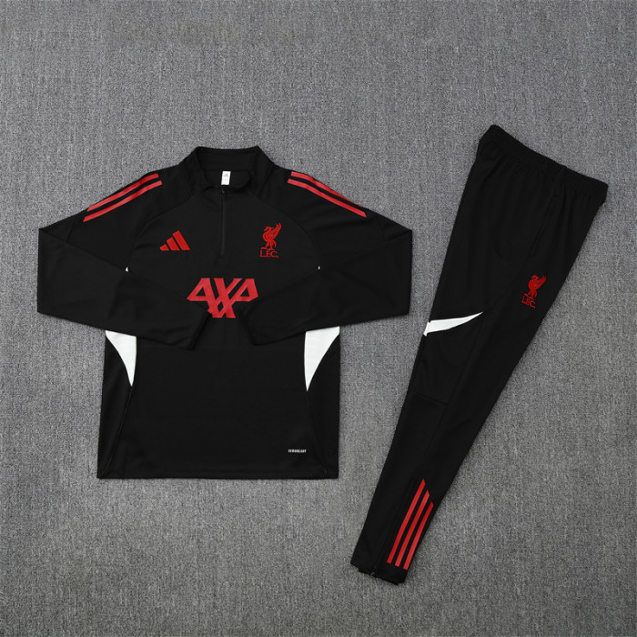 25/26 Liverpool Black Half Zipper Jacket+Pants