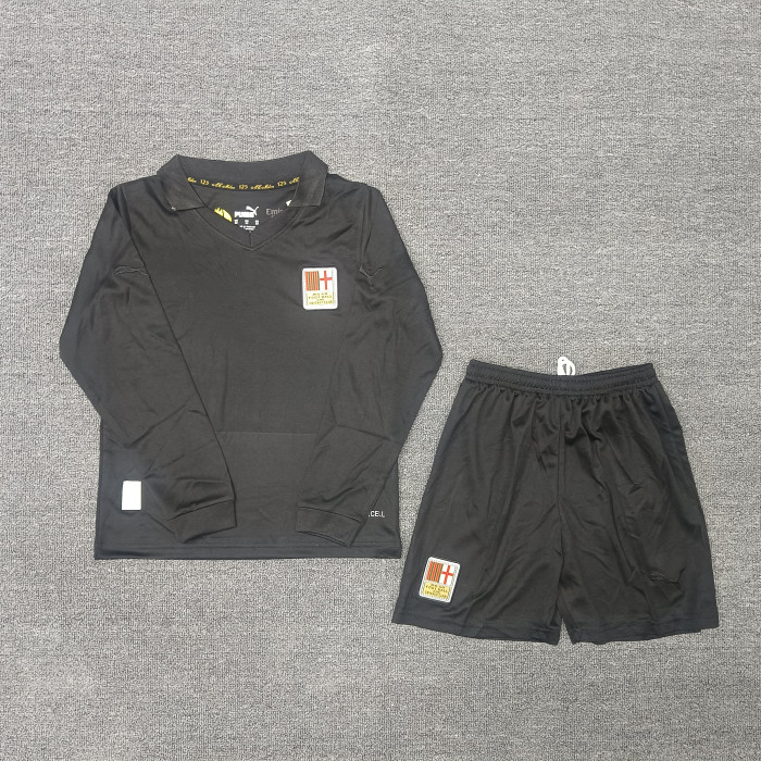 Long Sleeve Kids 24/25 AC Milan Away 125Th Anniversary Jersey