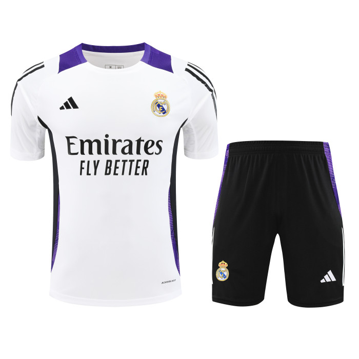 Adult Kit 24/25 Real Madrid white Training set Football shirt + short