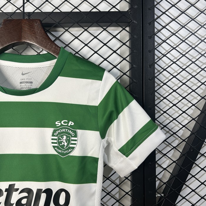 Kids kit 25/26 Lisbon Sporting CP Home Thailand Quality