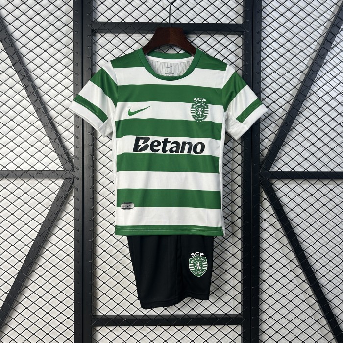 Kids kit 25/26 Lisbon Sporting CP Home Thailand Quality