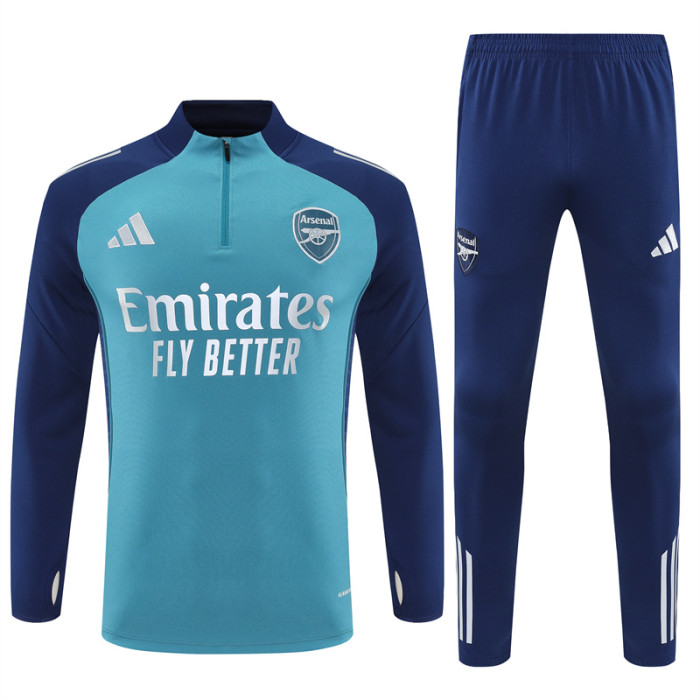 25/26 Arsenal Green Half Zipper Training Tracksuit +Pants