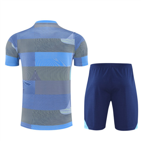 Kit 25/26 Real Madrid Camouflage blue Training Set Football Shirt + Short