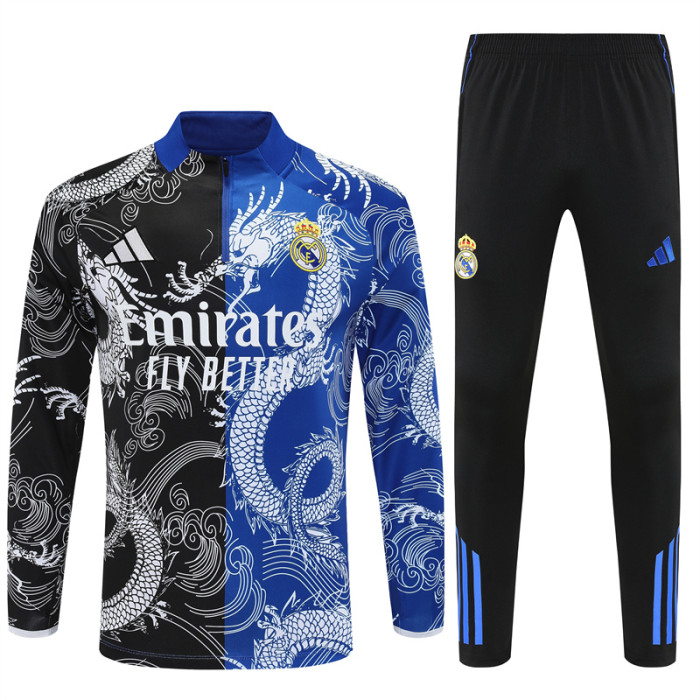 25/26 Real Madrid dragon Half Zipper Training Tracksuit +Pants
