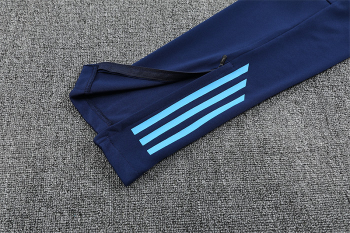 25/26 Real Madrid Camouflage blue Half Zipper Training Tracksuit +Pants
