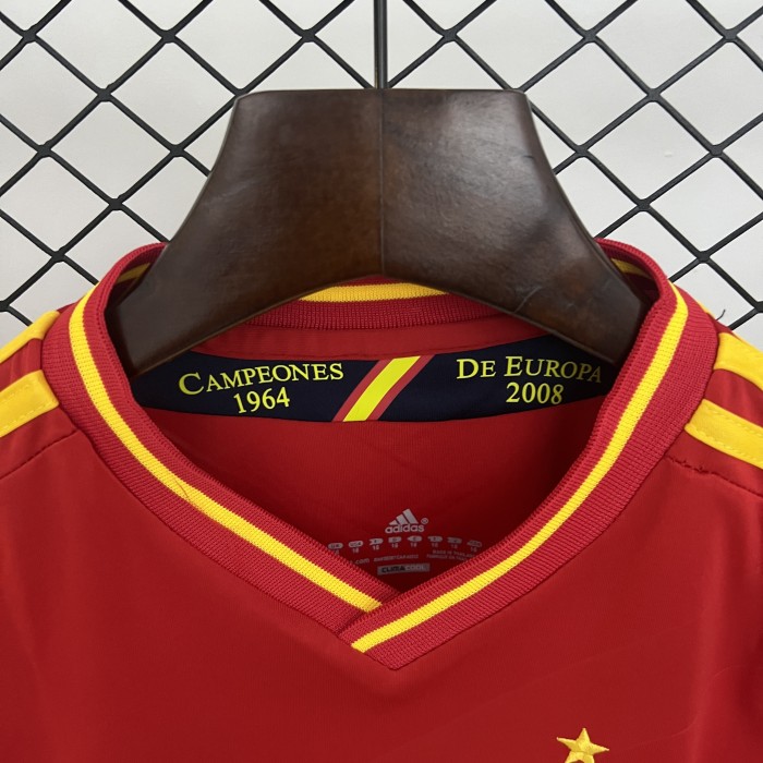Retro Kids 2012 Spain Home Jersey Football Kit
