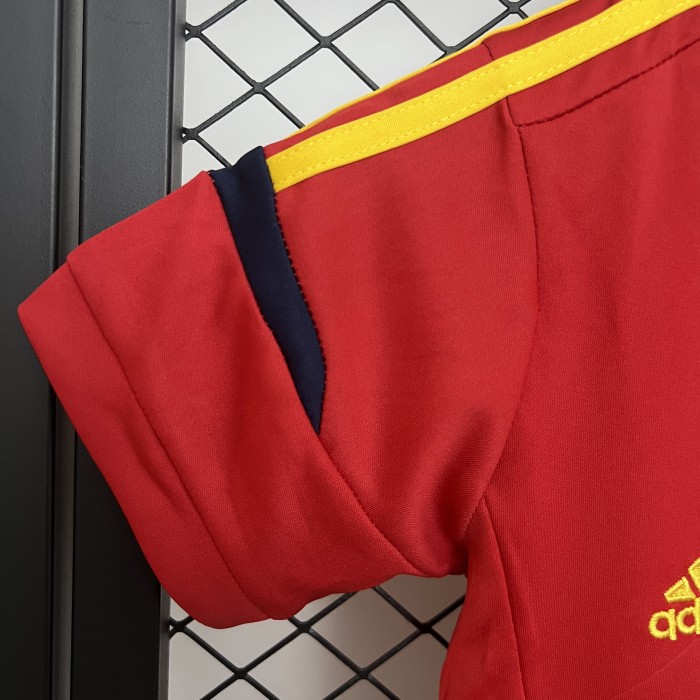 Retro Kids 2012 Spain Home Jersey Football Kit