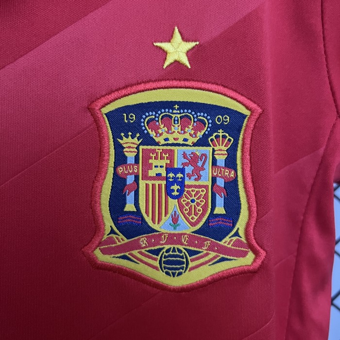 Retro Kids 2012 Spain Home Jersey Football Kit