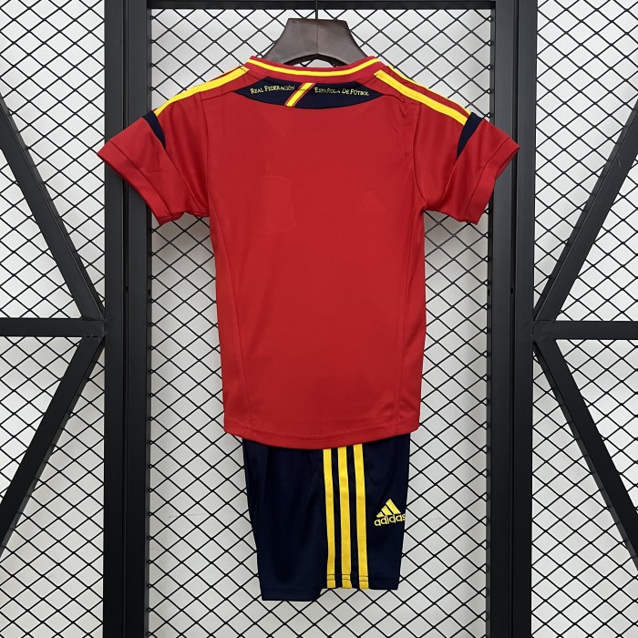 Retro Kids 2012 Spain Home Jersey Football Kit