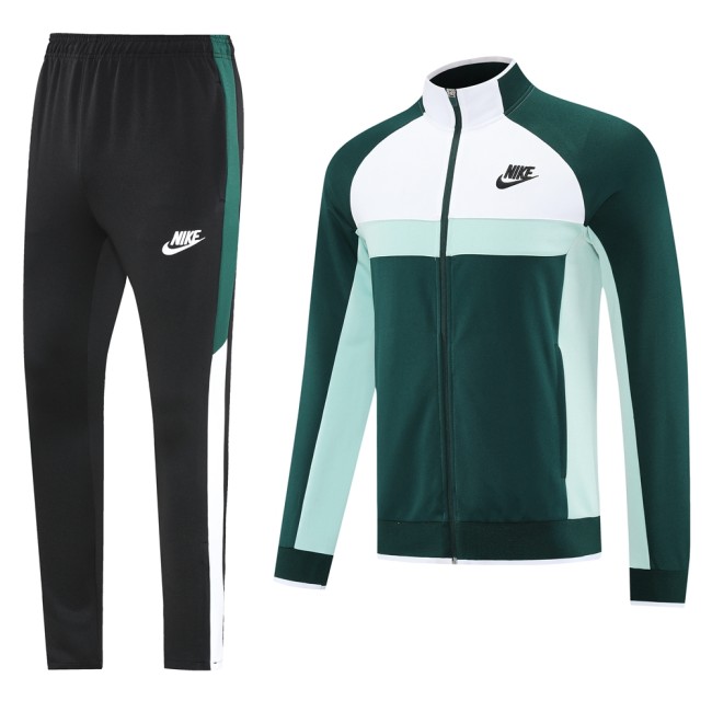 2024 NK Green/White Full Zipper Jacket +Pants
