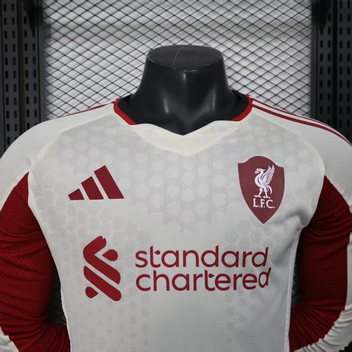 Long sleeves Player Version 25/26 Liverpool Away Jersey