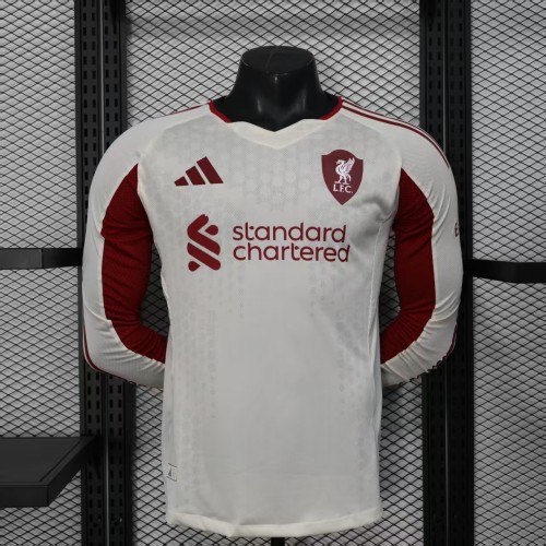 Long sleeves Player Version 25/26 Liverpool Away Jersey