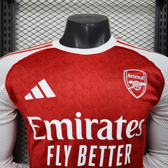 Long sleeves Player Version 25/26 Arsenal Home Jersey