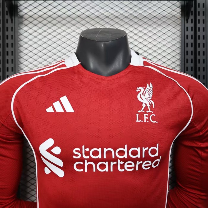 Long sleeves Player Version 25/26 Liverpool Home Jersey