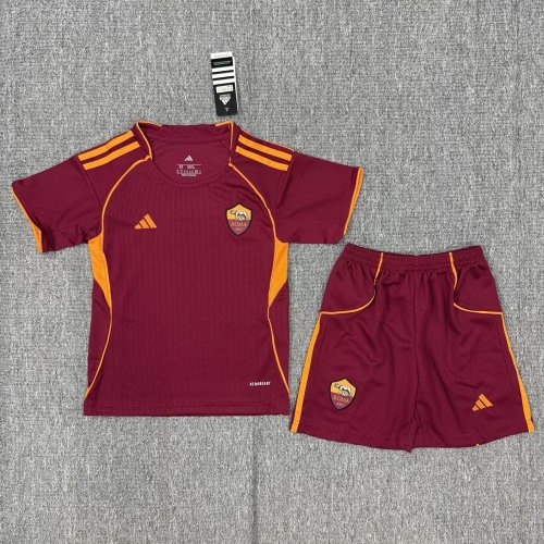Kids kit 25/26 AS Roma Home  jersey