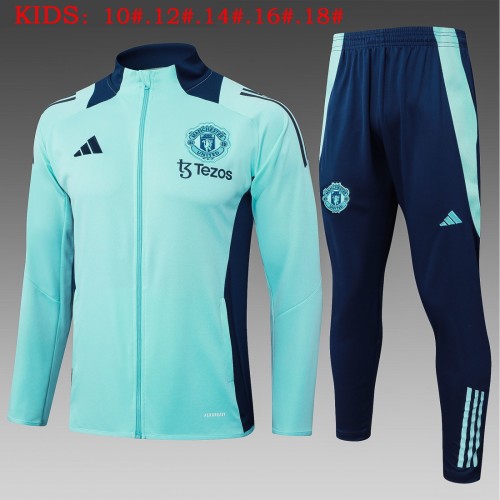 Kids Kit 25/26 Manchester United  Full Zipper Jacket +Long Pants