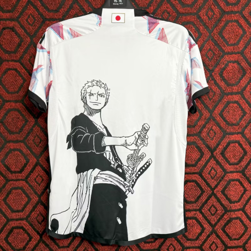 Japan Soccer Jersey White Anime One Piece Concept Edition