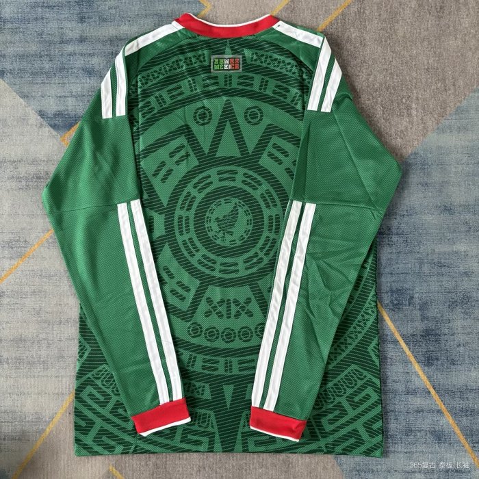 Long Sleeve Mexico 2026 World Cup Home Jersey - Fan Version